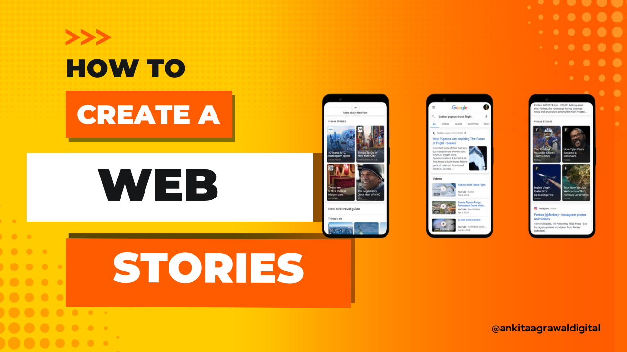 Web stories creation process